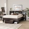 Baxton Studio Dexton ModernDark Brown Finished Wood Queen Size Platform Storage Bed 198-12582-ZORO - alternate 4